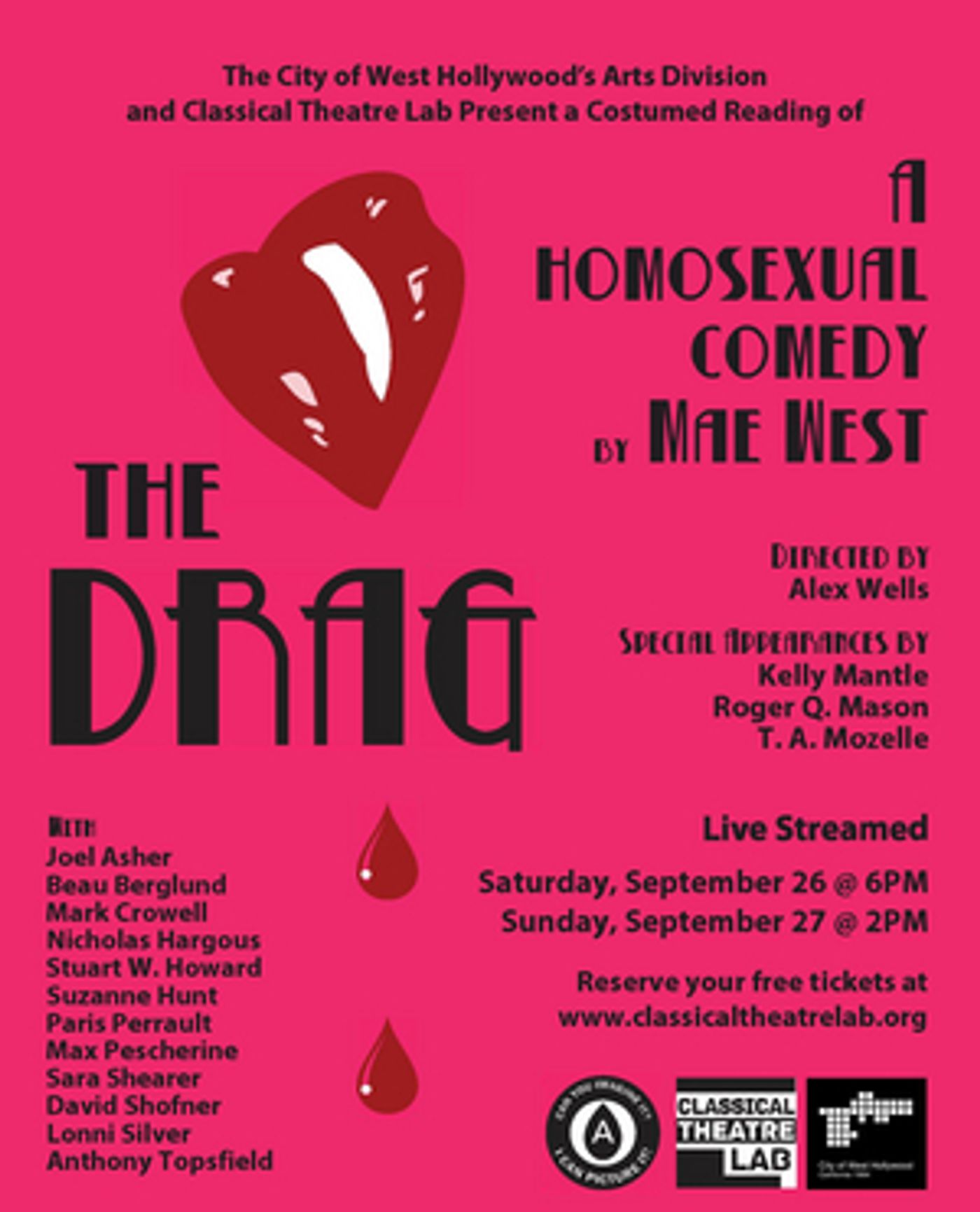 Review: THE DRAG by Mae West Presented by The City Of West Hollywood and Classical Theatre Lab Review: THE DRAG by Mae West Presented by The City Of West Hollywood and Classical Theatre Lab Image