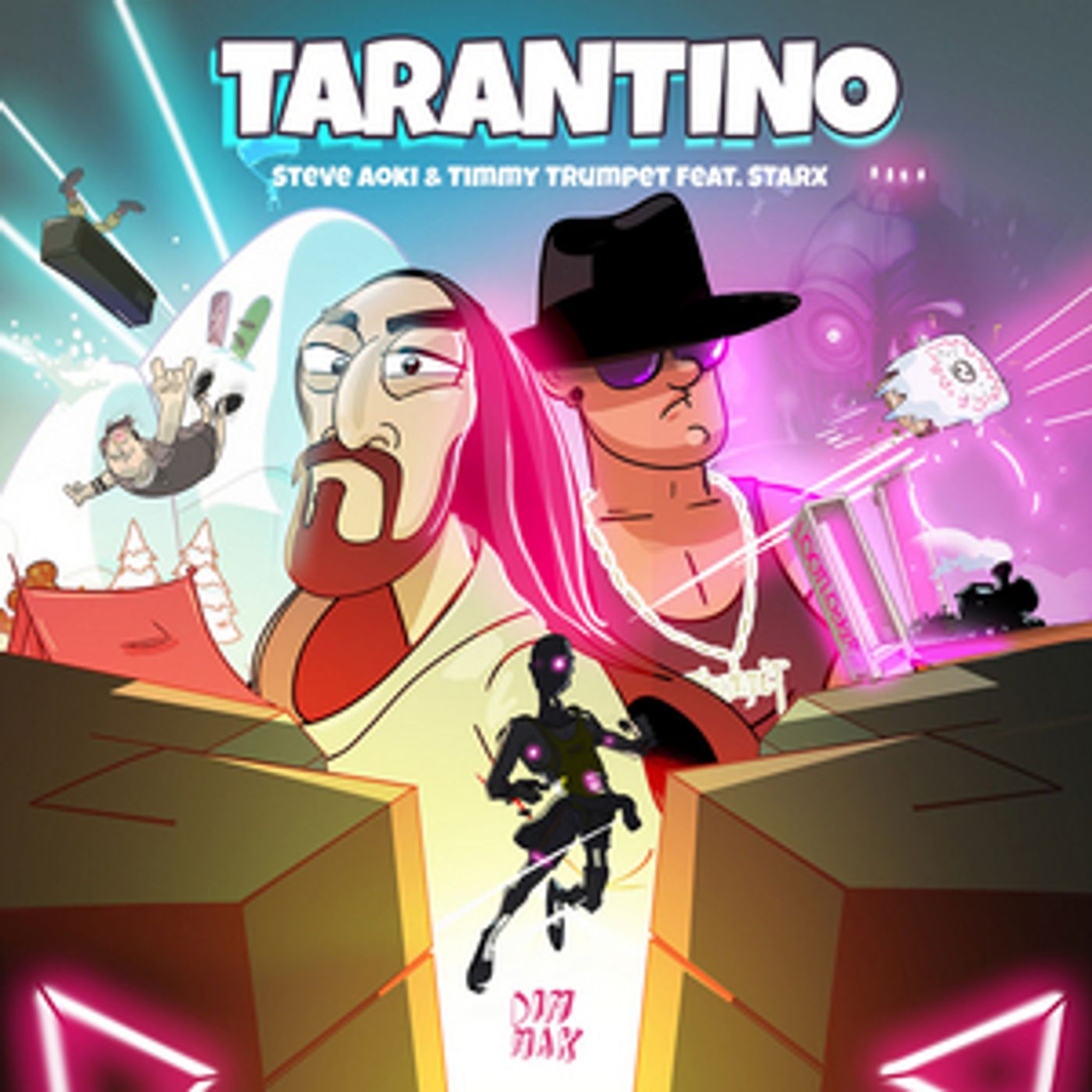 Steve Aoki & Timmy Trumpet Battle It Out on 'Tarantino' Steve Aoki & Timmy Trumpet Battle It Out on 'Tarantino' Image