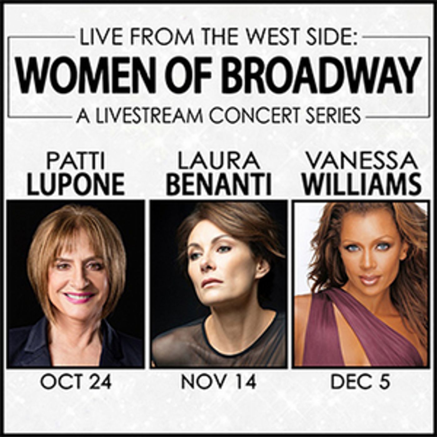 Overture Center for the Arts Will Offer LIVE FROM THE WEST SIDE With Patti LuPone, Laura Benanti, and Vanessa Williams Overture Center for the Arts Will Offer LIVE FROM THE WEST SIDE With Patti LuPone, Laura Benanti, and Vanessa Williams Image