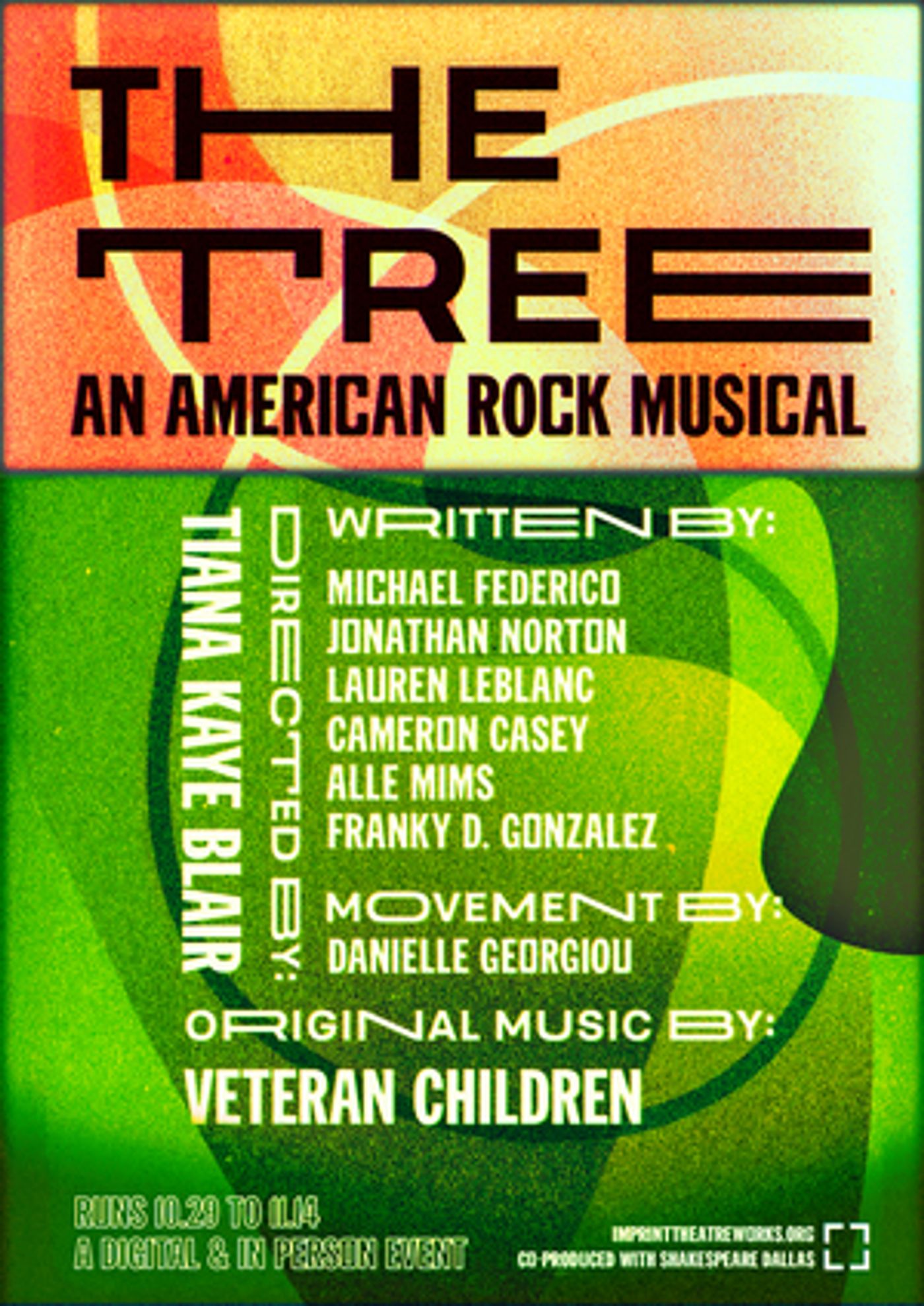 IMPRINT Theatreworks Announces THE TREE - AN AMERICAN ROCK MUSICAL in Collaboration with Shakespeare Dallas IMPRINT Theatreworks Announces THE TREE - AN AMERICAN ROCK MUSICAL in Collaboration with Shakespeare Dallas Image
