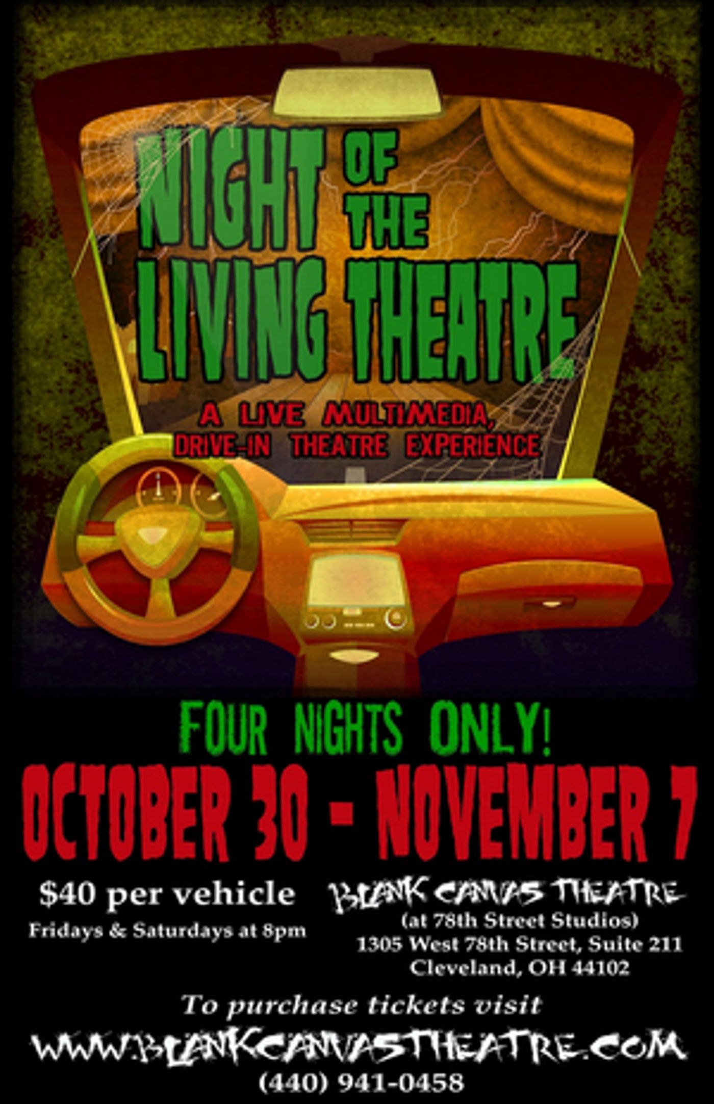 NIGHT OF THE LIVING THEATRE Comes to Blank Canvas Theatre  Image