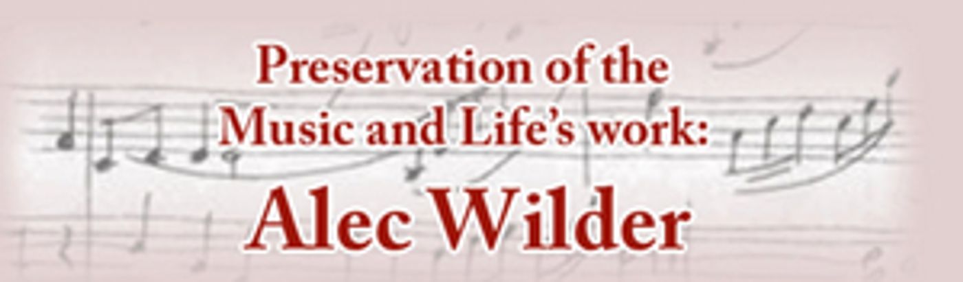 35th Annual FRIENDS OF ALEC WILDER Concert Goes Digital  Image