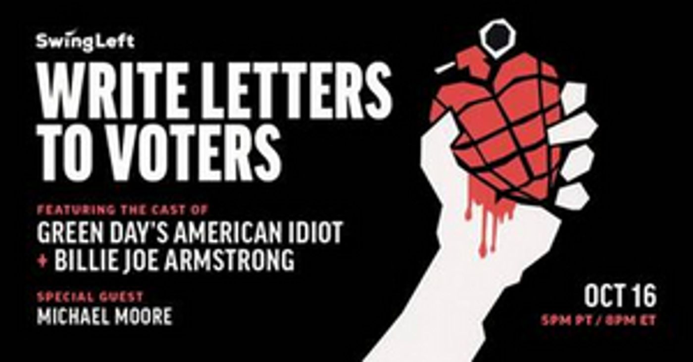Stark Sands, John Gallagher Jr. and More From AMERICAN IDIOT Team Up with Swing Left for Final Letter Writing Party Stark Sands, John Gallagher Jr. and More From AMERICAN IDIOT Team Up with Swing Left for Final Letter Writing Party Image