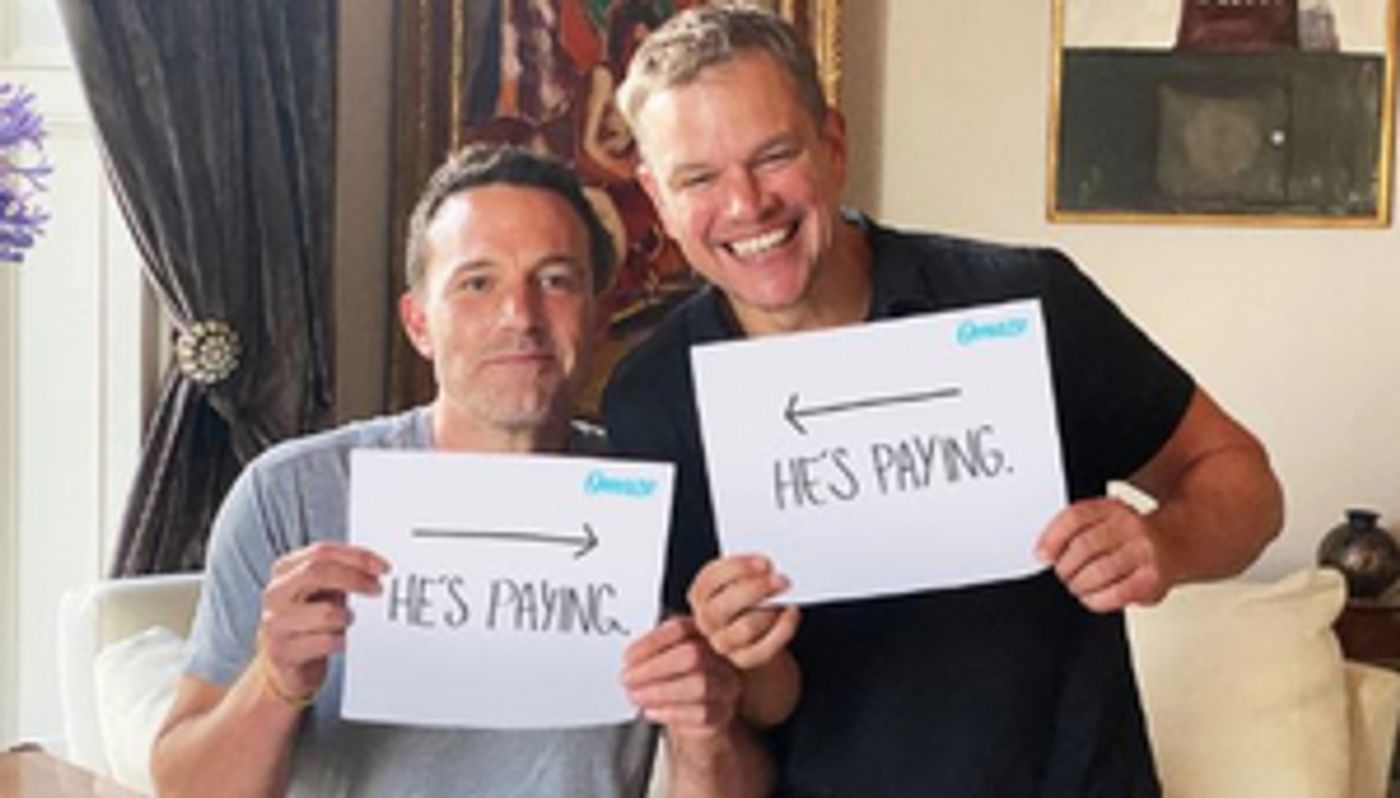 Matt Damon & Ben Affleck Partner With Omaze to Raise Funds for Water.com  Image