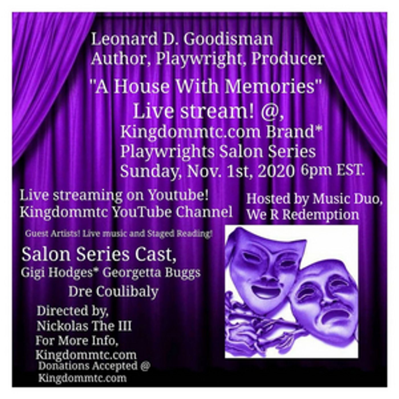 Kingdommtc-Announces-Virtual-Playwrights-Salon-Series-20201016 Kingdommtc Announces Virtual Playwrights Salon Series Image