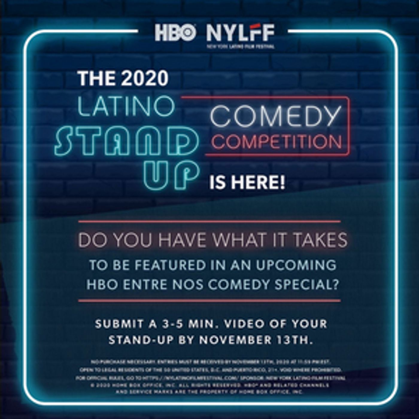 HBO And The New York Latino Film Festival Announce The Second Annual Latino Stand-Up! Comedy Competition HBO And The New York Latino Film Festival Announce The Second Annual Latino Stand-Up! Comedy Competition Image