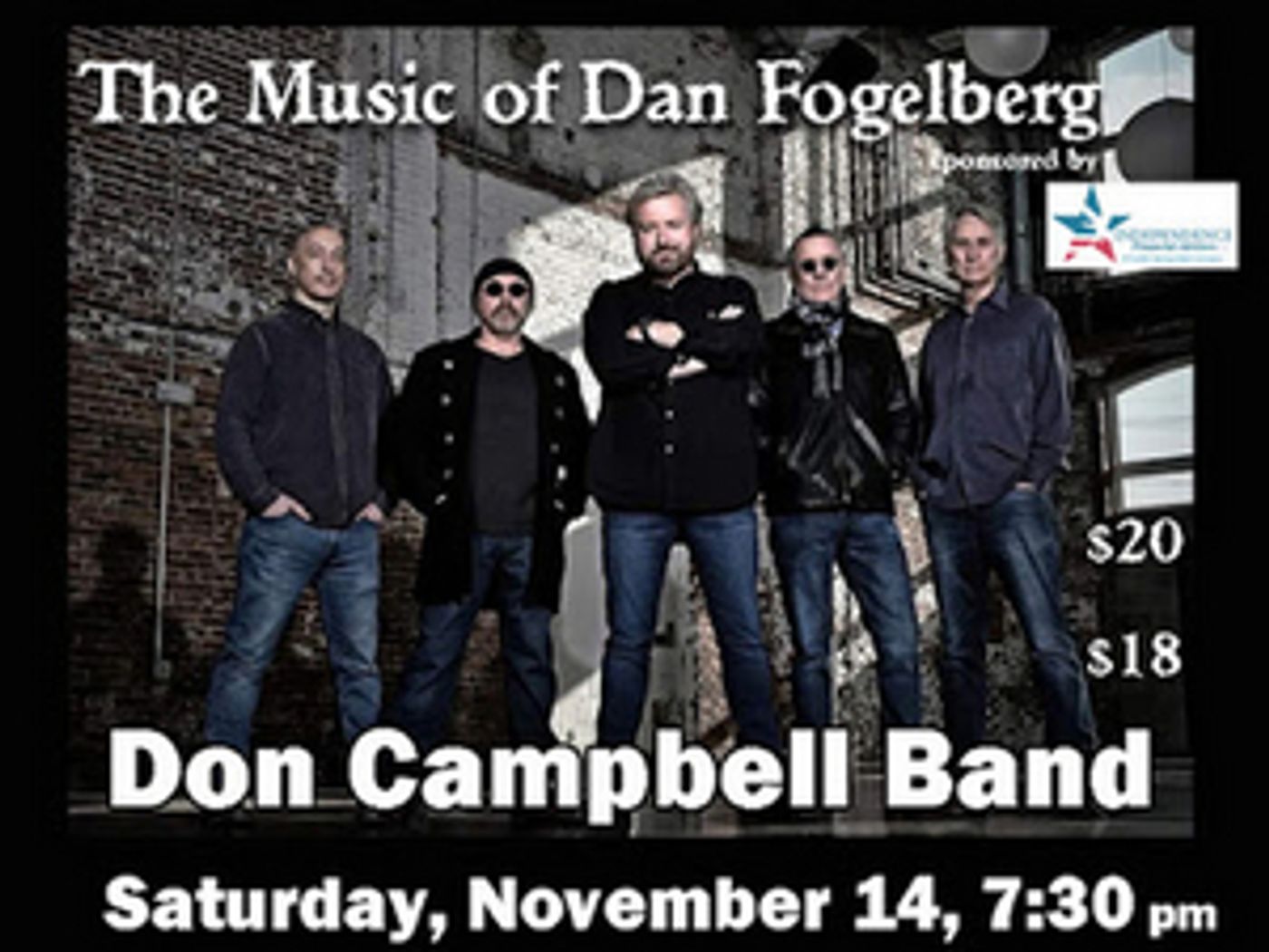 Franklin Opera House Presents the Don Campbell Band, Live and Online Franklin Opera House Presents the Don Campbell Band, Live and Online Image