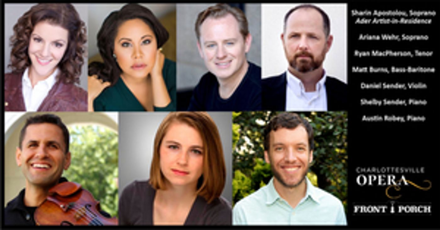 Charlottesville Opera Presents Online Concert as Part of the Front Porch Series Charlottesville Opera Presents Online Concert as Part of the Front Porch Series Image