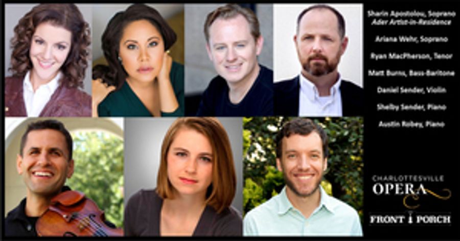 Charlottesville Opera Presents Online Concert as Part of the Front Porch Series Image