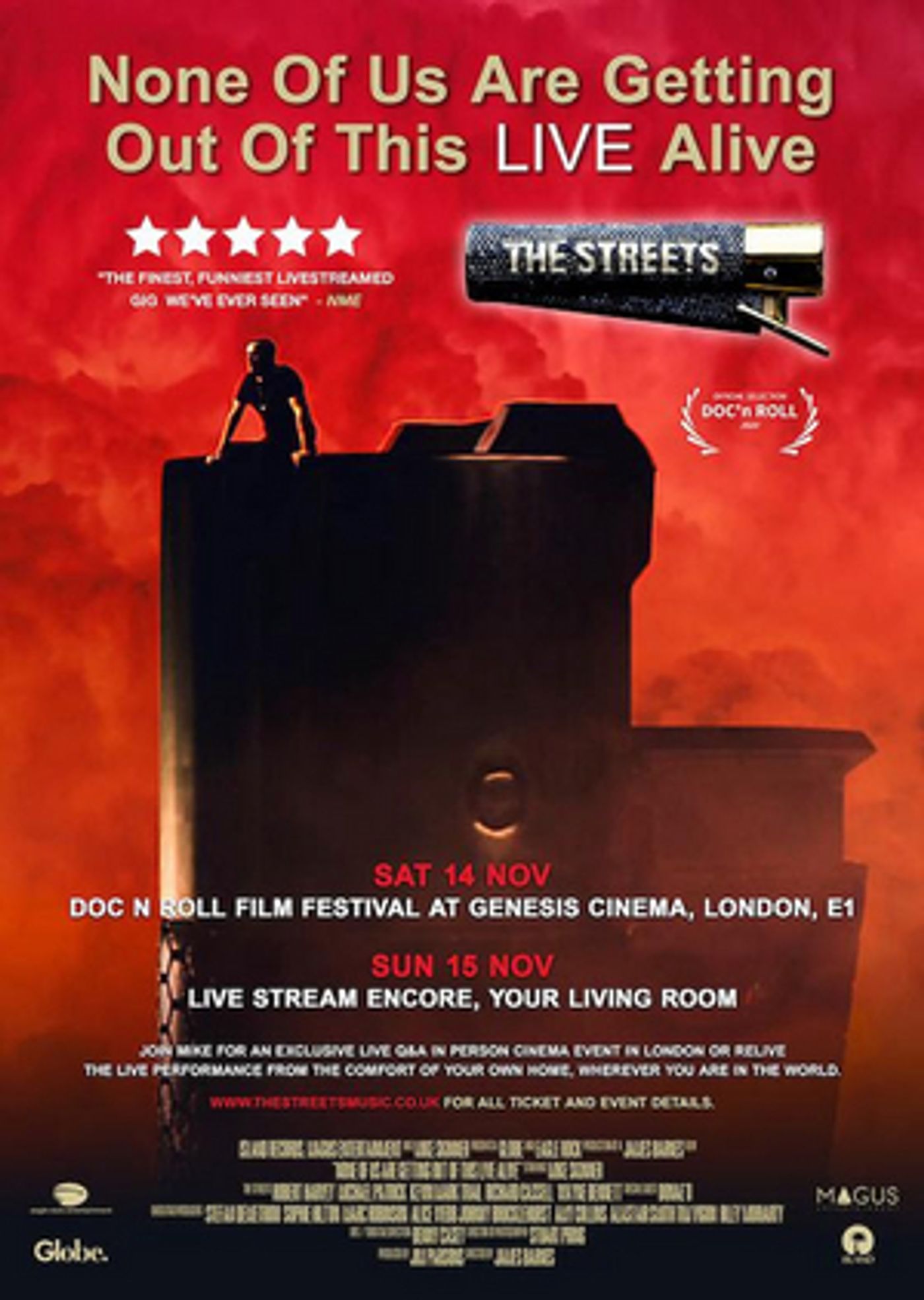 The STREETS Announce Cinema Event for 'None Of Us Are Getting Out Of This Alive'  Image
