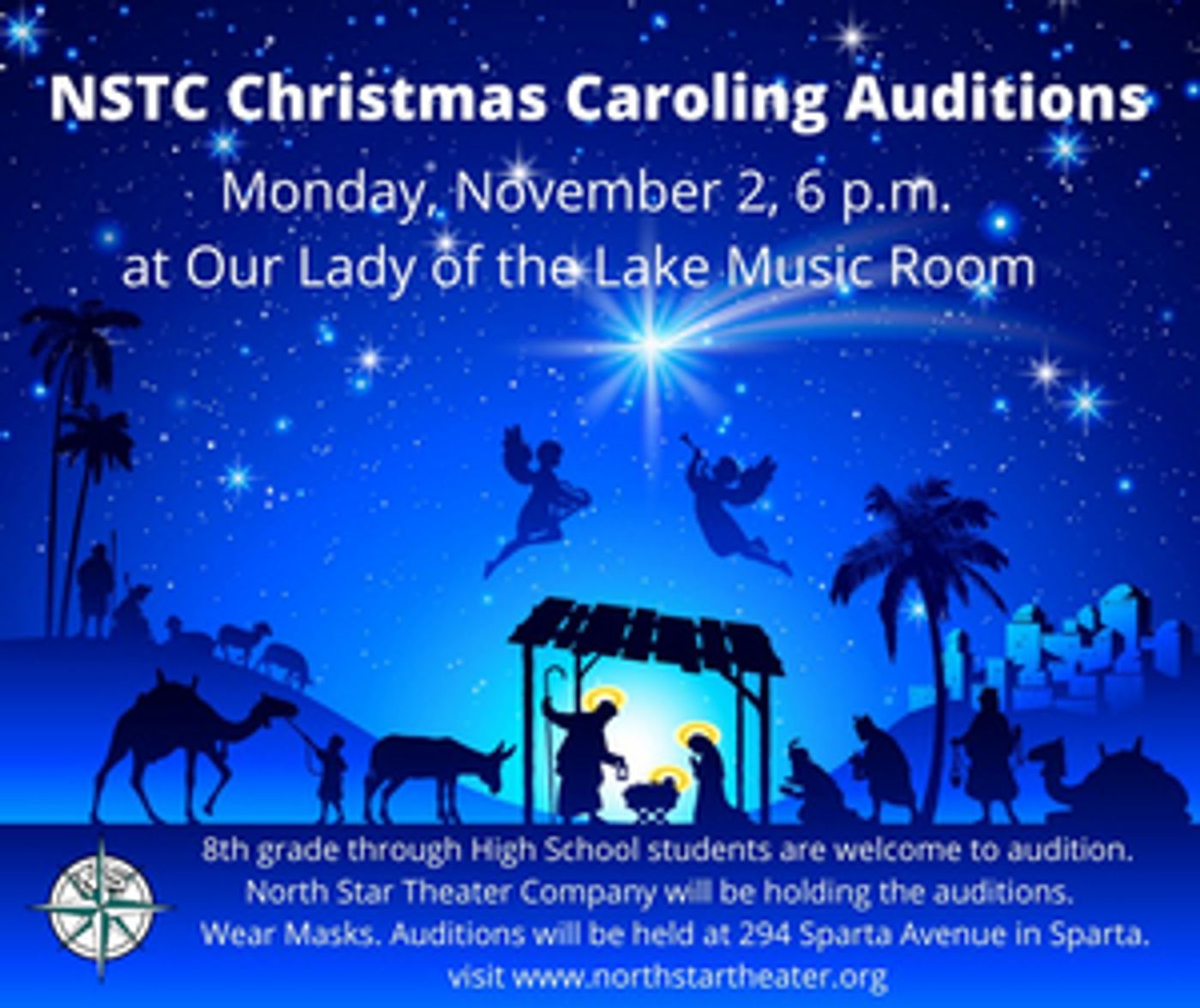 North Star Theater Company Announces Christmas Caroling Auditions For Teenagers North Star Theater Company Announces Christmas Caroling Auditions For Teenagers Image