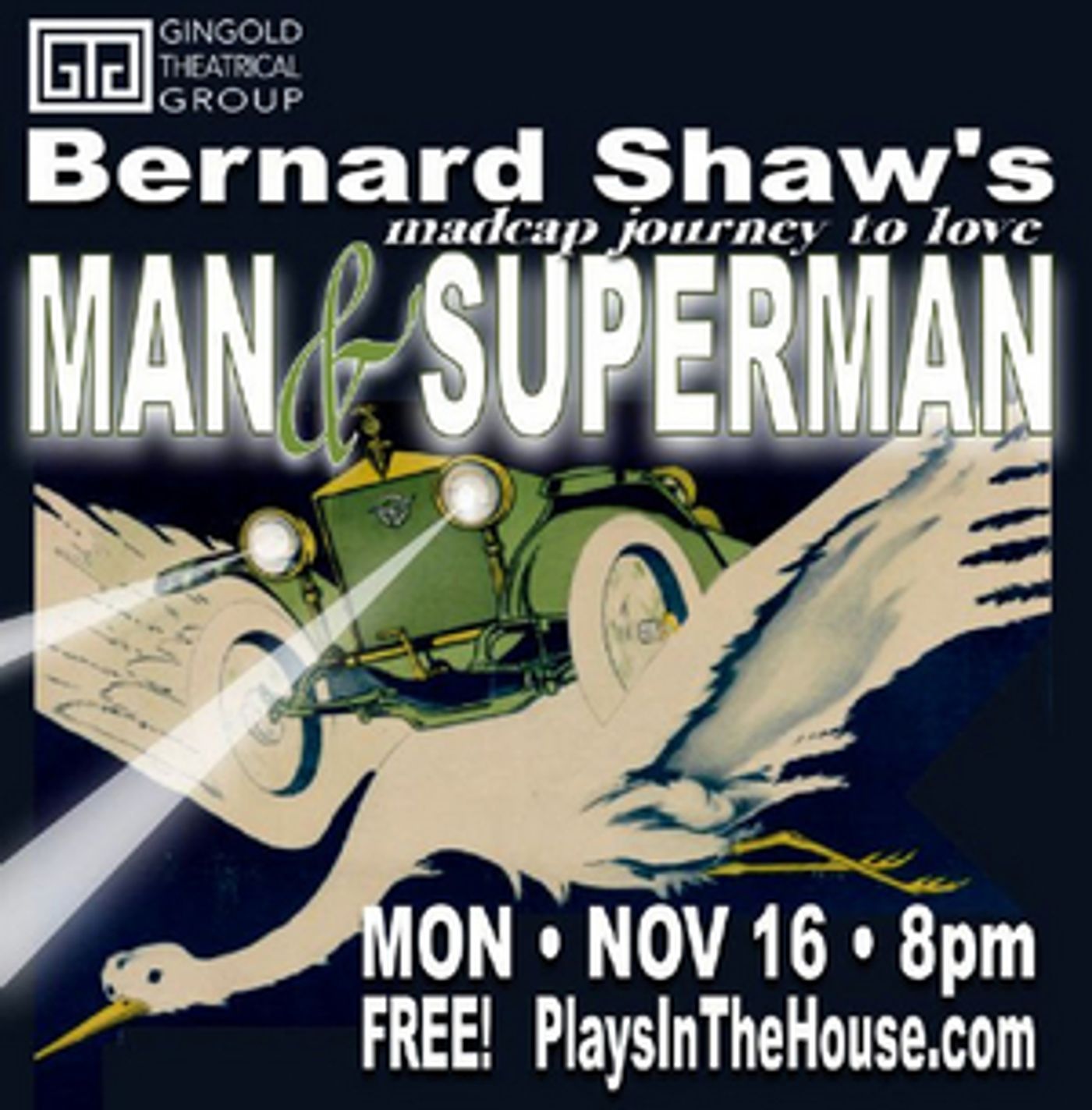 STARS IN THE HOUSE Will Present MAN & SUPERMAN  With Santino Fontana, Nikki M. James, Rob McClure, and More  Image
