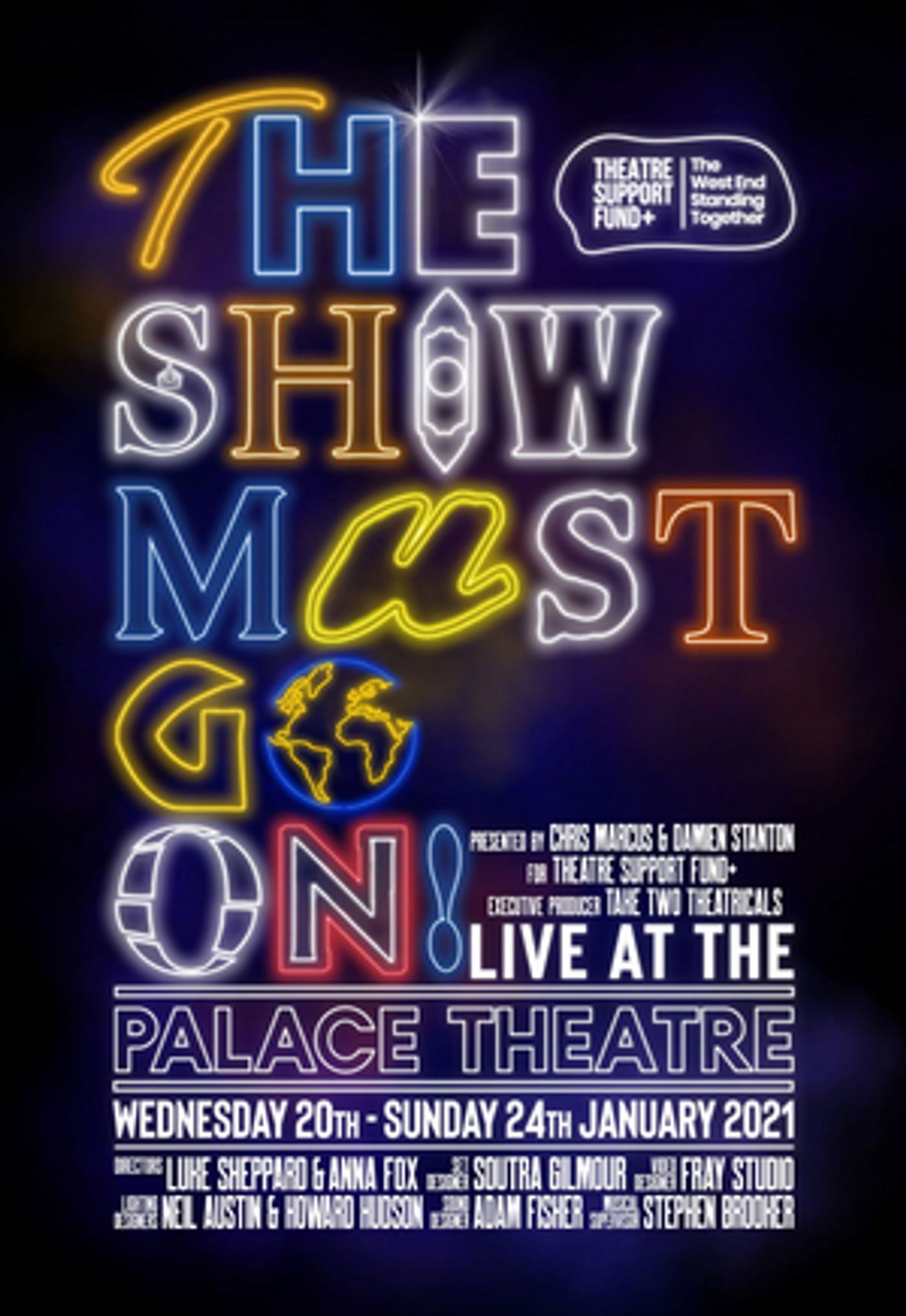 THE SHOW MUST GO ON! Live At The Palace Theatre Announces Postponement THE SHOW MUST GO ON! Live At The Palace Theatre Announces Postponement Image