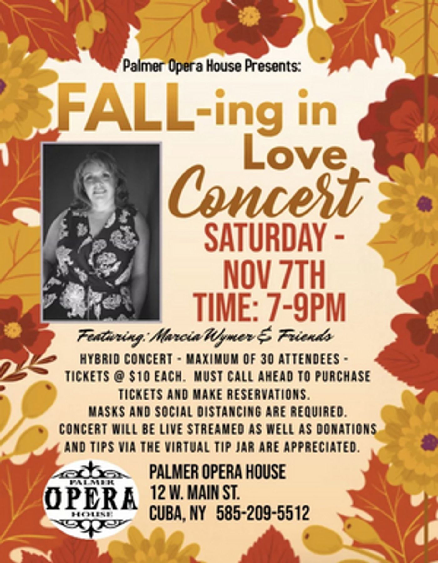 FALL-ING IN LOVE CONCERT Comes to the Palmer Opera House FALL-ING IN LOVE CONCERT Comes to the Palmer Opera House Image