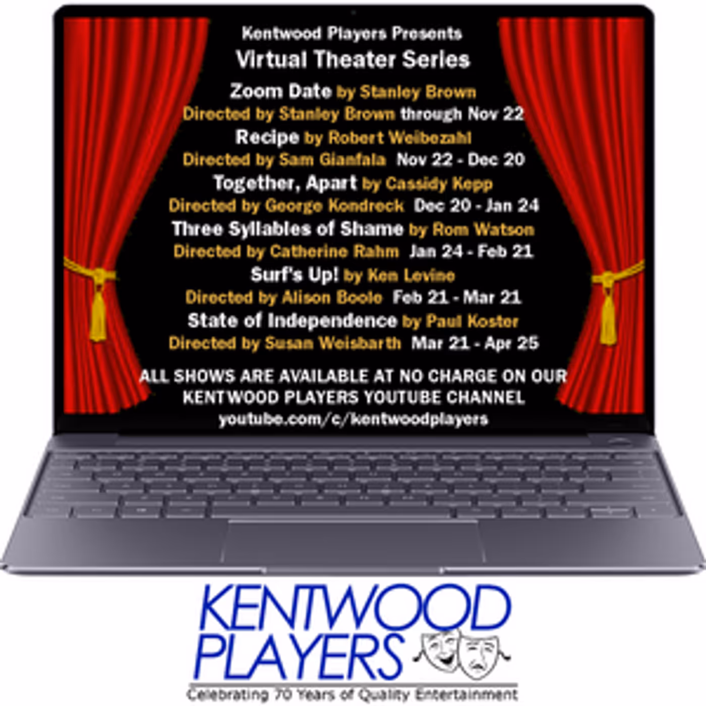Feature: VIRTUAL THEATER SERIES Continues by Kentwood Players  Image