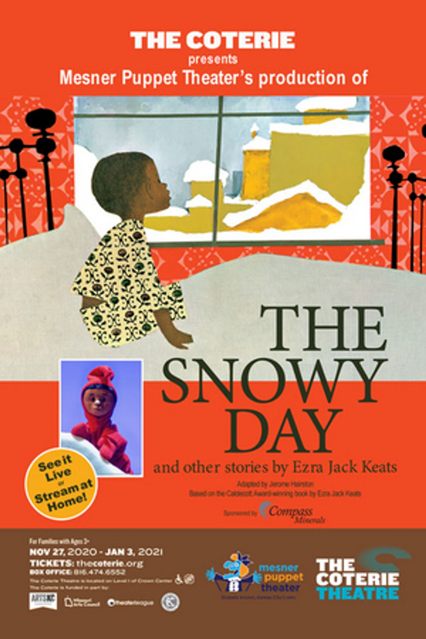 THE SNOWY DAY Will Be Performed Live at The Coterie and Streaming Online THE SNOWY DAY Will Be Performed Live at The Coterie and Streaming Online Image