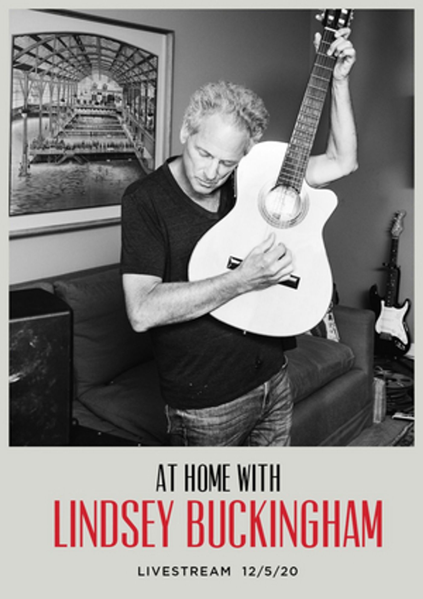 Lindsey Buckingham Announces 'At Home' Livestream Lindsey Buckingham Announces 'At Home' Livestream Image