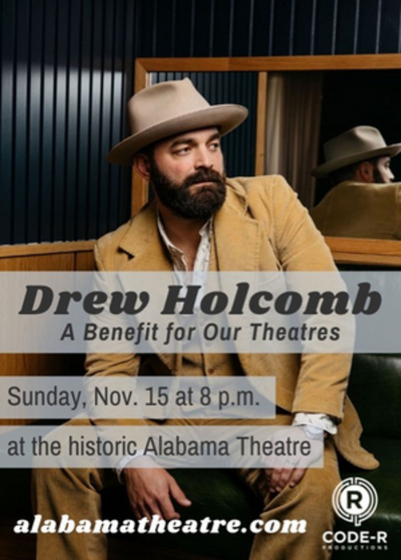 Alabama Theatre Presents Drew Holcomb: A Benefit for Our Theatres  Image