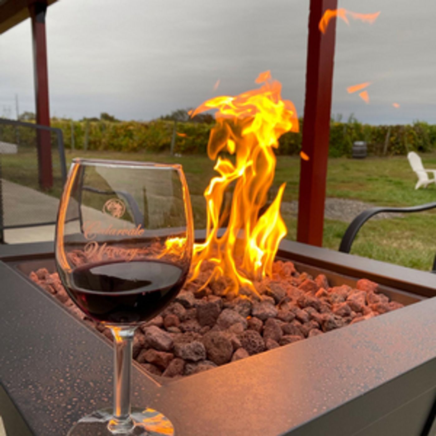 FIRE PITS, HEATERS & GREAT WINE MAKE Fire Pits, Heaters & Great Wine at NJ WINERIES  Image