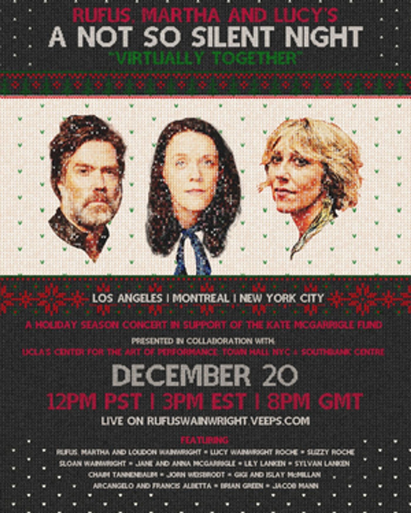 Rufus, Martha, and Lucy Wainwright Bring Their Annual Christmas Show  Image