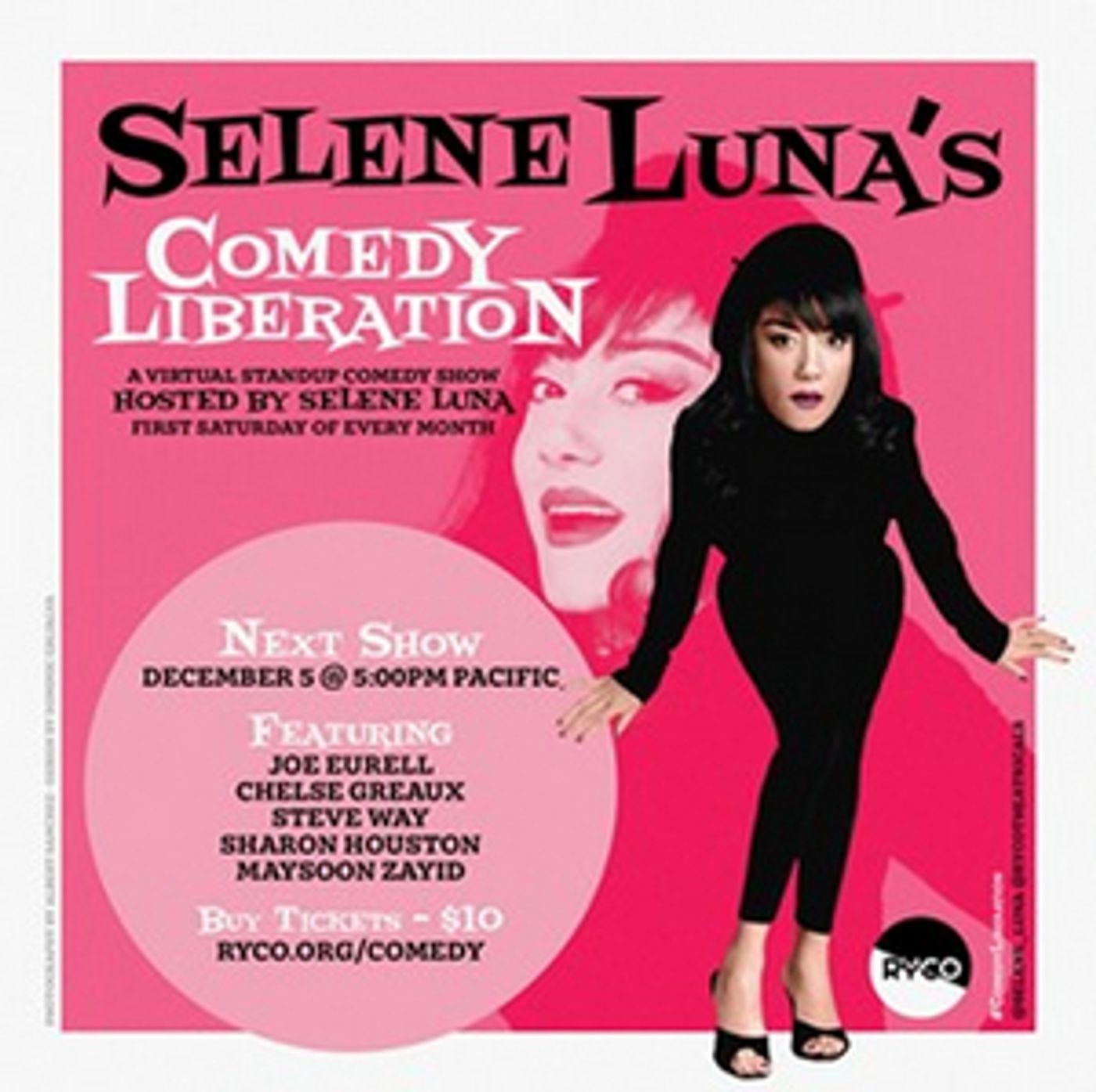 Selene Luna Launches Virtual Comedy Show Spotlighting Comics with Disabilities Titled COMEDY LIBERATION  Image