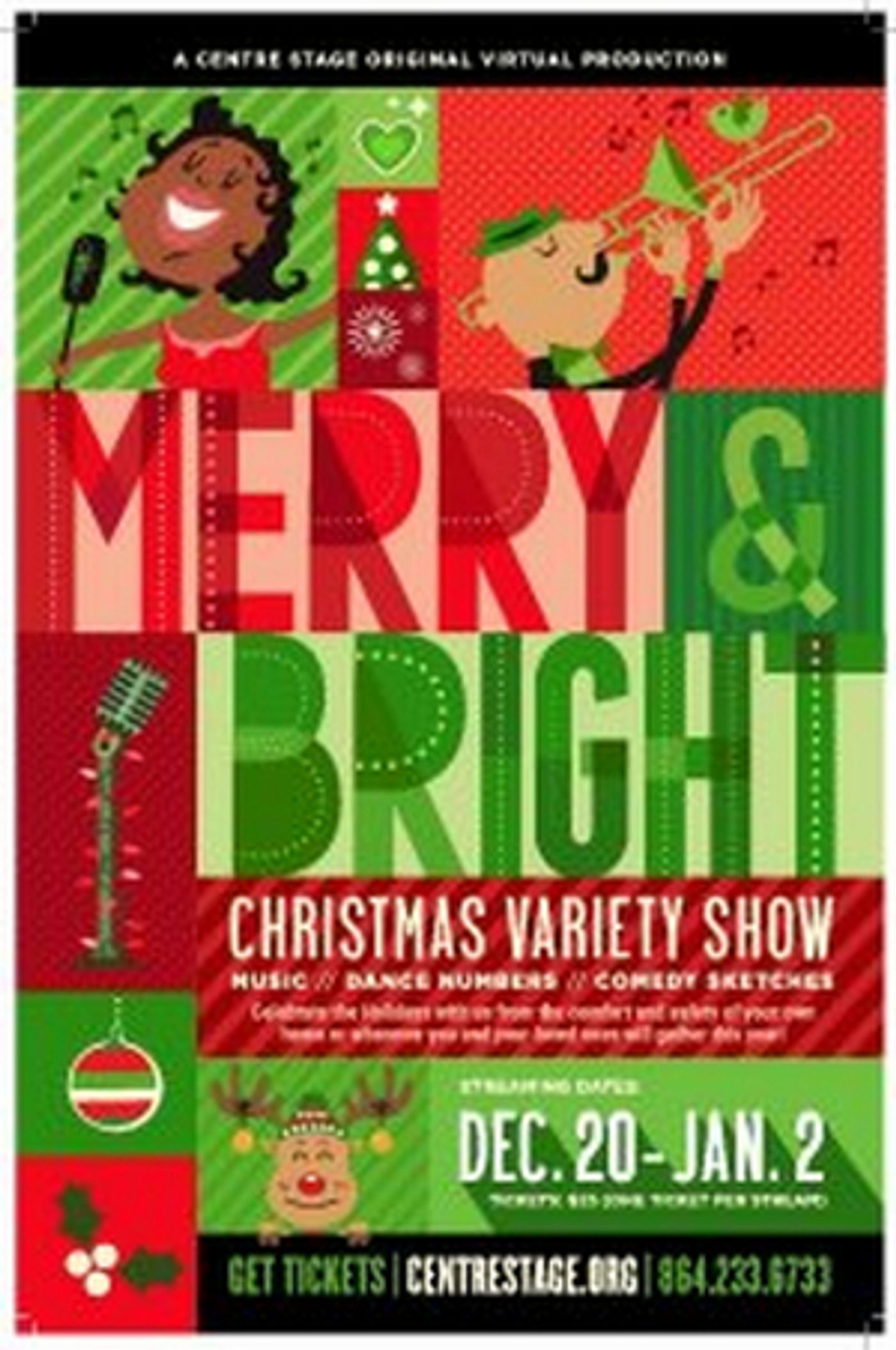 Centre Stage Announces MERRY & BRIGHT: A CHRISTMAS VARIETY SHOW Centre Stage Announces MERRY & BRIGHT: A CHRISTMAS VARIETY SHOW Image