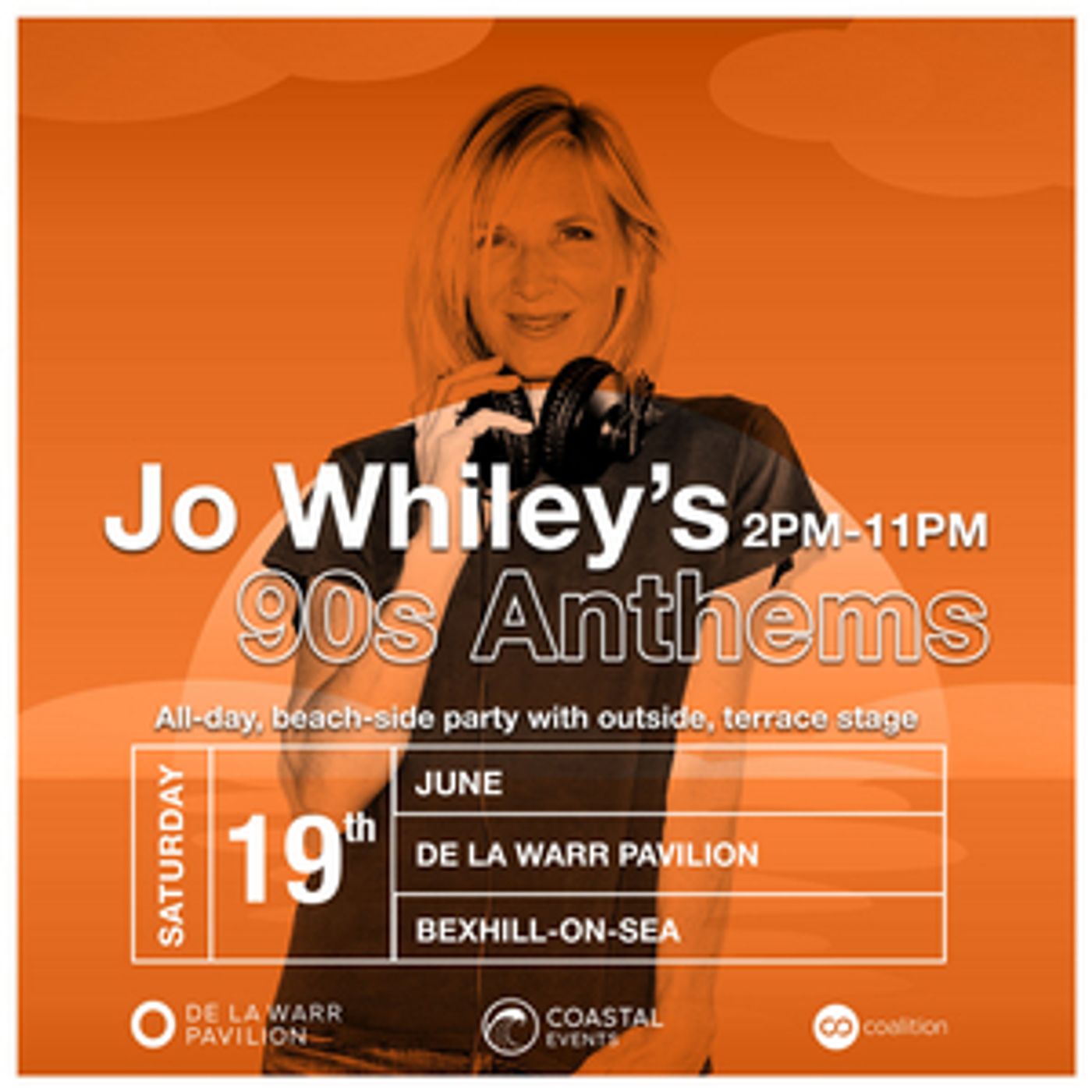 Jo Whiley Brings '90s Anthems Party to Bexhill Jo Whiley Brings '90s Anthems Party to Bexhill Image
