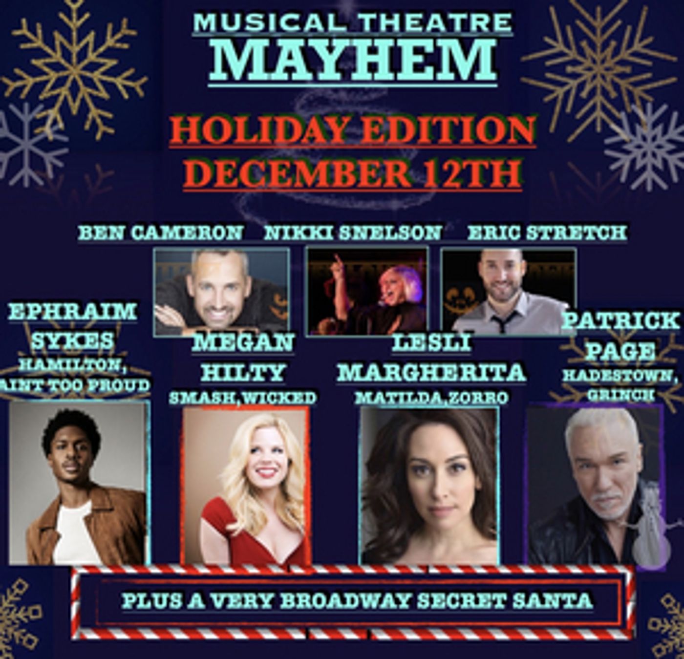 Patrick Page, Ephraim Sykes & More Join Musical Theatre Mayhem: Holiday Edition  Image