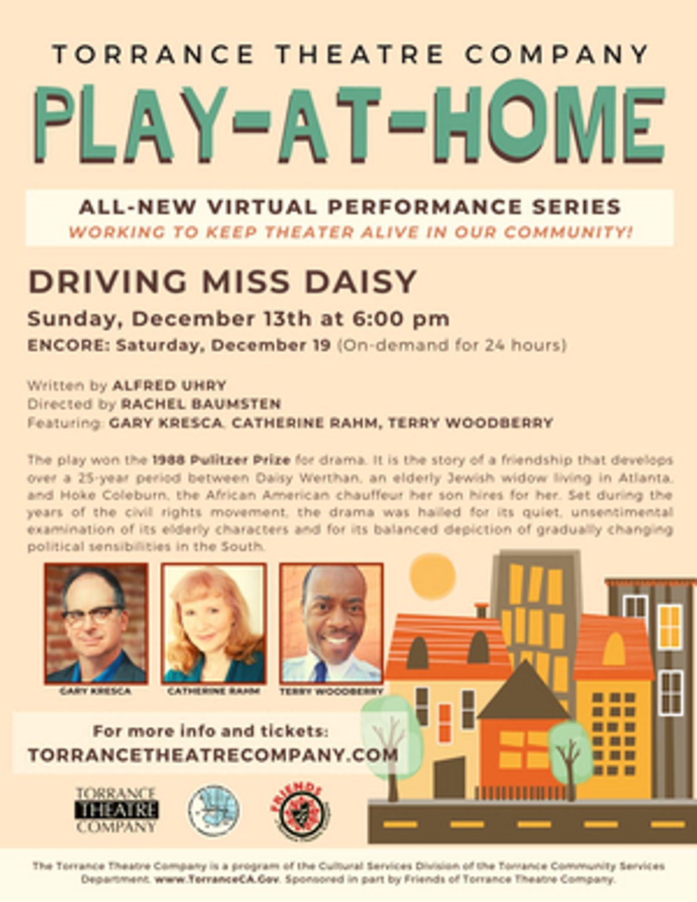 Feature: Torrance Theatre Company Completes its First PLAY-AT-HOME Series in December  Image