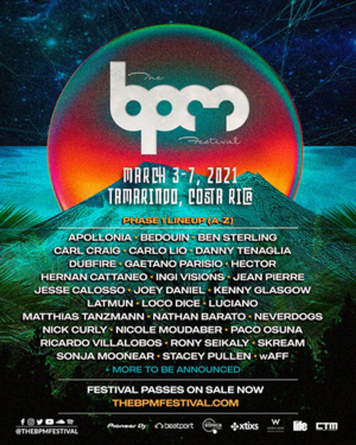 The BPM Festival Announces Phase 1 Lineup for Second Annual Costa Rica Edition The BPM Festival Announces Phase 1 Lineup for Second Annual Costa Rica Edition Image