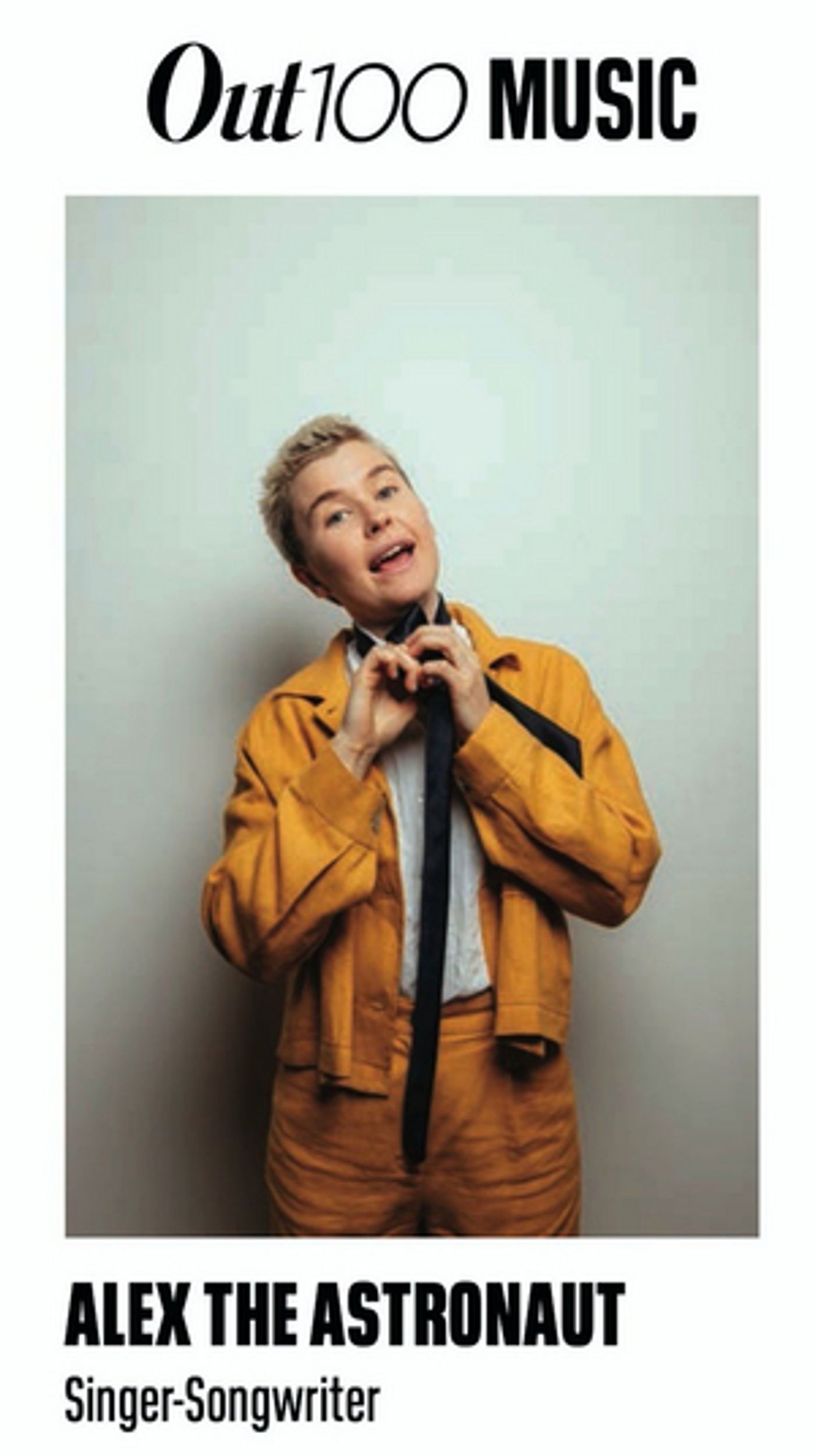 ALEX THE ASTRONAUT Named to OUT Magazine's 'OUT100' List ALEX THE ASTRONAUT Named to OUT Magazine's 'OUT100' List Image