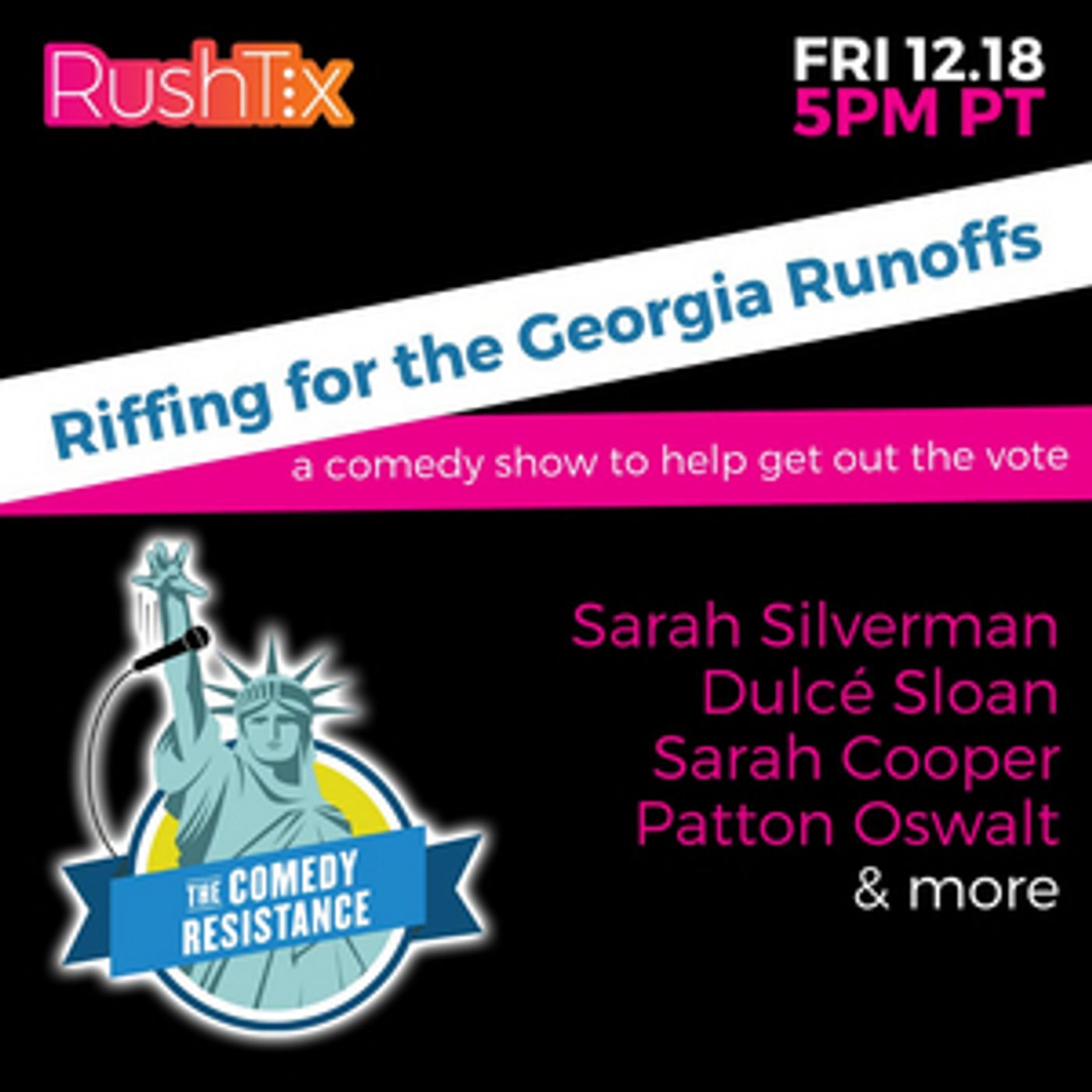 Sarah Silverman, Sarah Cooper, Patton Oswalt and More to Perform in Virtual Comedy Show for Georgia Runoffs  Image