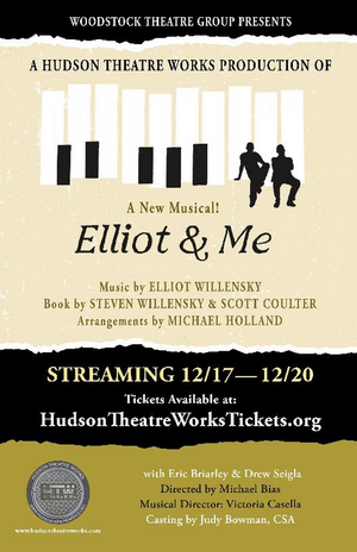 Hudson Theatre Works Presents New Musical ELLIOT & ME.  Image