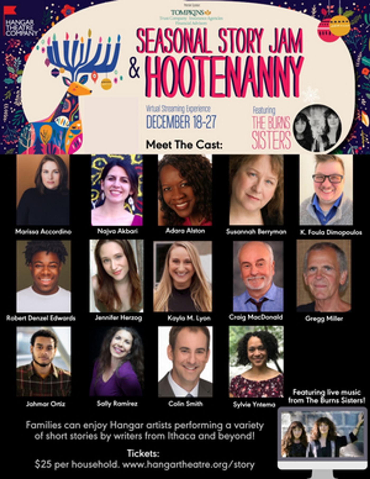 The Hangar Theatre Company Presents SEASONAL STORY JAM & HOOTENANNY The Hangar Theatre Company Presents SEASONAL STORY JAM & HOOTENANNY Image
