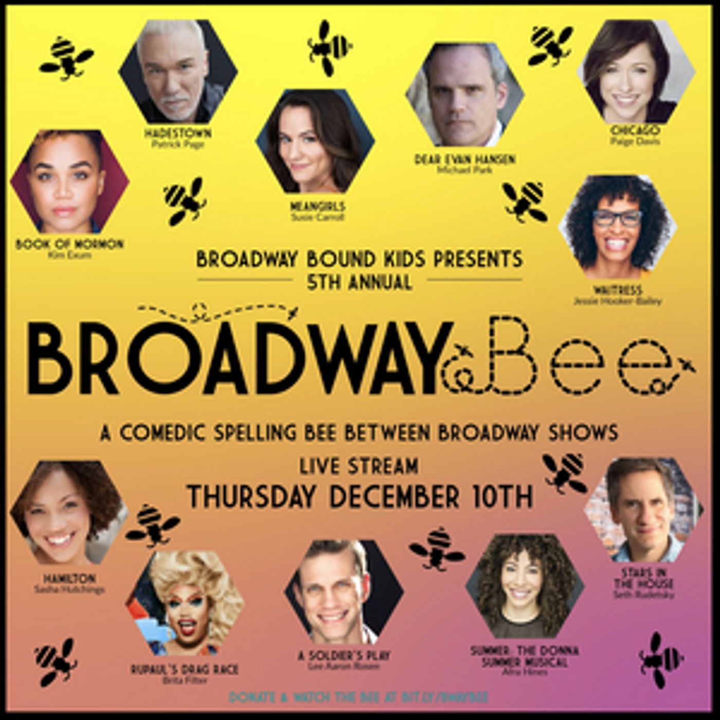 Jessie Mueller, Jonah Platt and Skylar Astin to Appear at 5th Annual BROADWAY BEE  Image