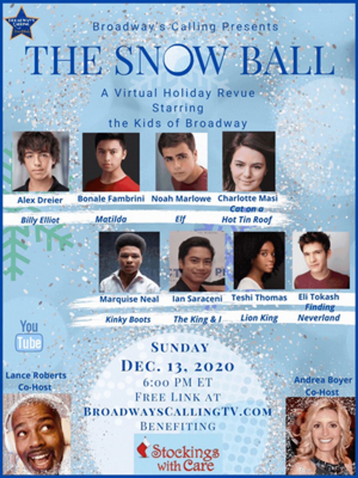Young Broadway Stars Join THE SNOW BALL A Holiday Streaming Special Young Broadway Stars Join THE SNOW BALL A Holiday Streaming Special Image
