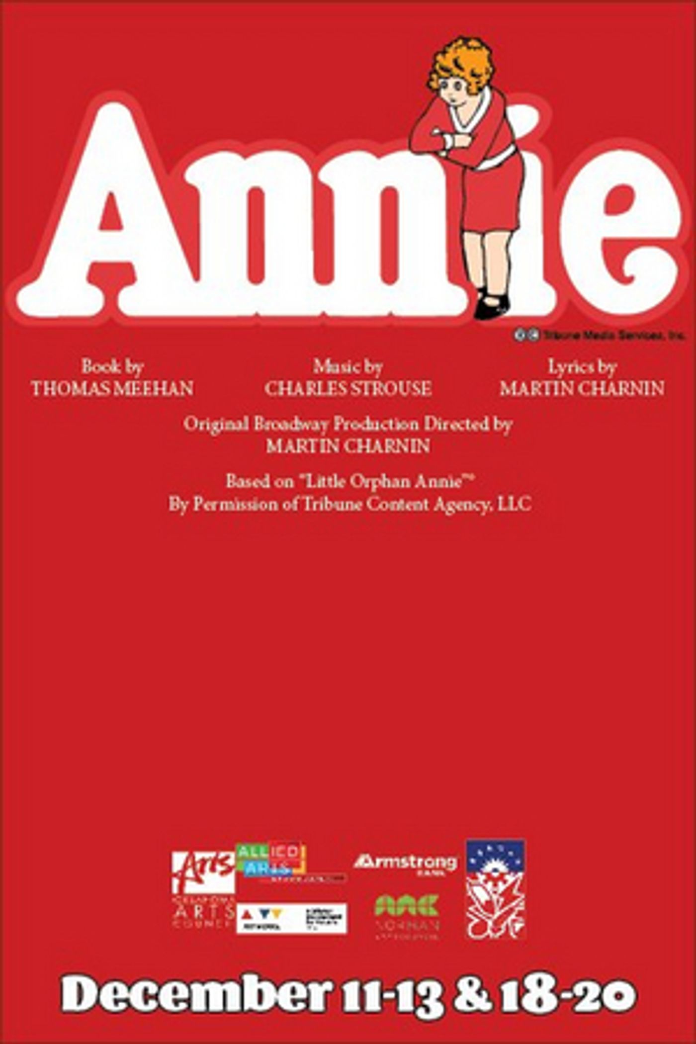 Sooner Theatre Will Present ANNIE This Holiday Season Sooner Theatre Will Present ANNIE This Holiday Season Image