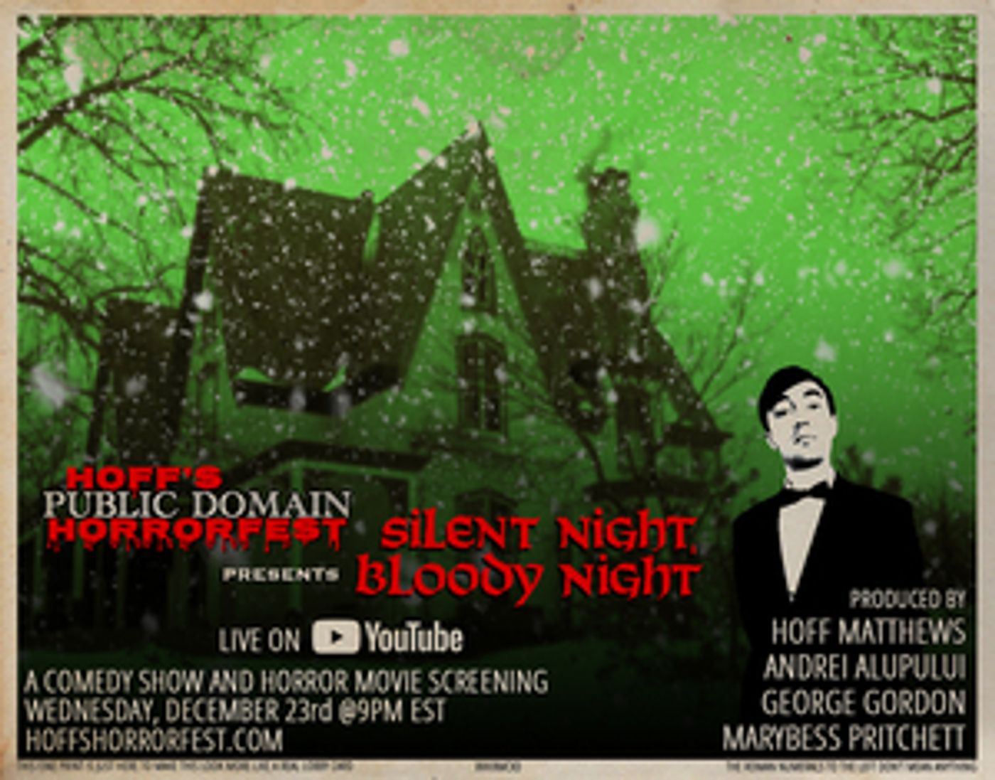 HOFF'S PUBLIC DOMAIN HORRORFEST Returns With SILENT NIGHT, BLOODY NIGHT HOFF'S PUBLIC DOMAIN HORRORFEST Returns With SILENT NIGHT, BLOODY NIGHT Image