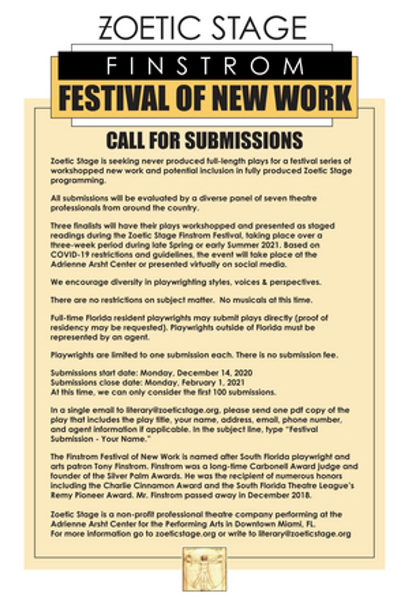 Zoetic Stage Launches the Finstrom Festival of New Works Zoetic Stage Launches the Finstrom Festival of New Works Image