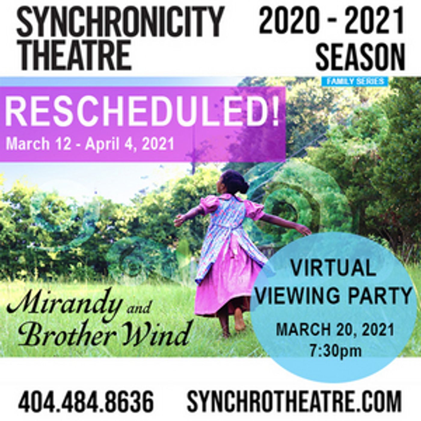 Synchronicity Theatre Announces Schedule Changes to MIRANDY AND BROTHER WIND & BLUE ANGELS WEEKEND  Image
