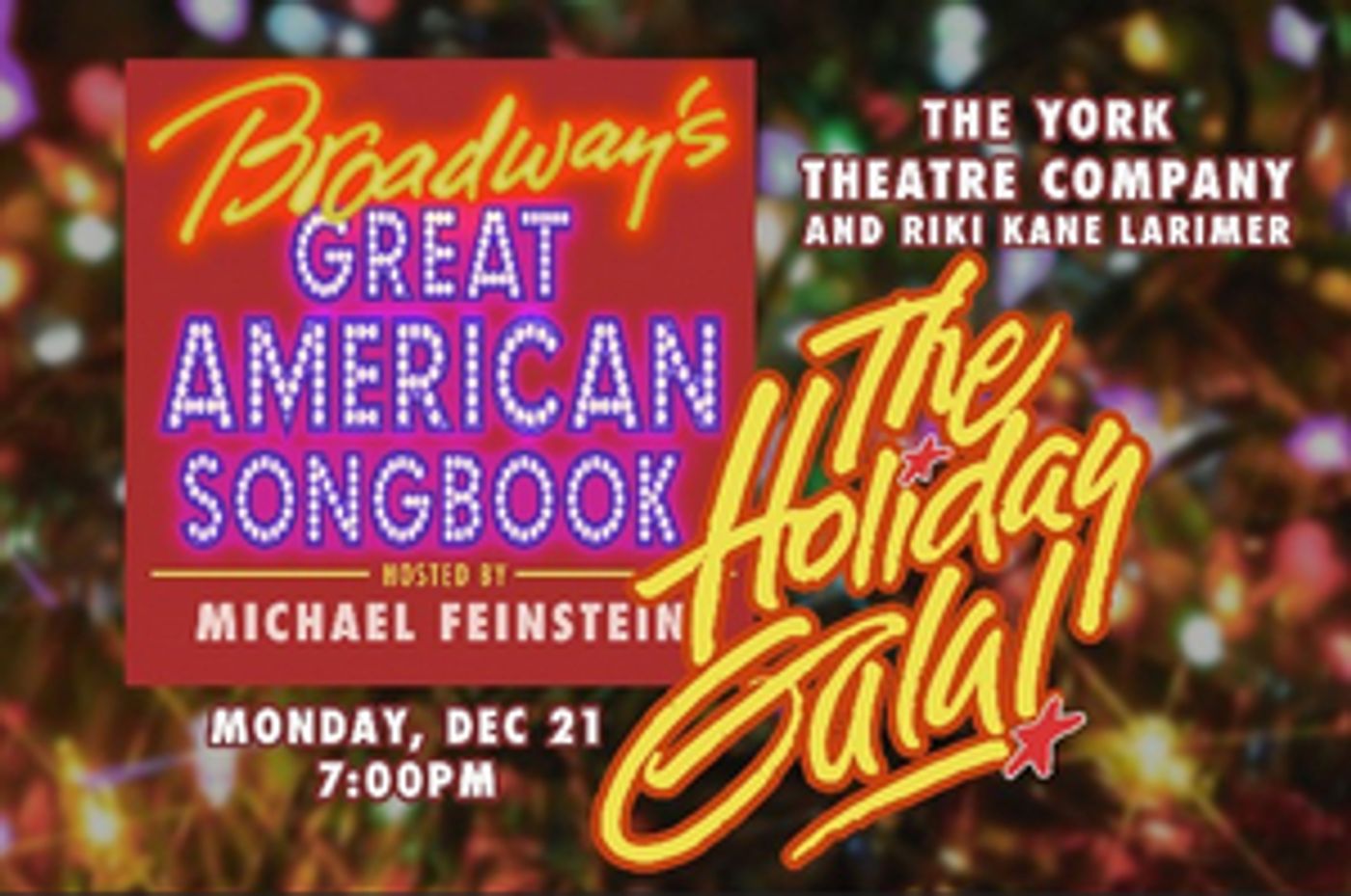 The York Theatre Company's HOLIDAY GALA Streams Tonight With Ben Vereen, Donna McKechnie, The Skivvies and More  Image