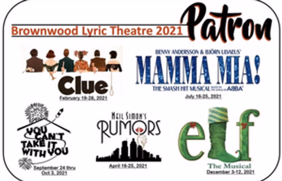 Brownwood Lyric Theatre Announces 2021 Productions - CLUE, ELF, and More! Image