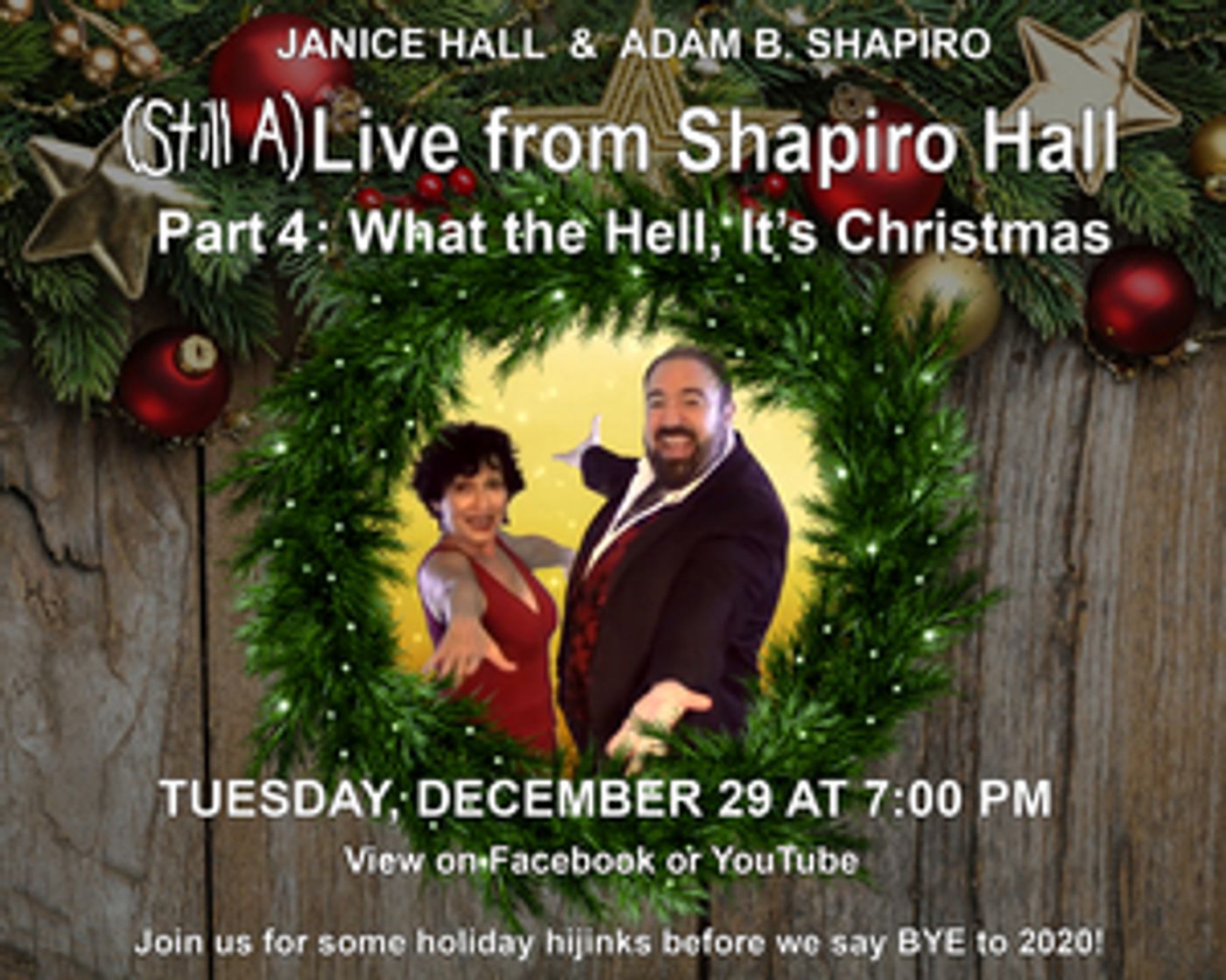 Review: (STILL A)LIVE FROM SHAPIRO HALL: PART 4: WHAT THE HELL, IT'S CHRISTMAS  Image