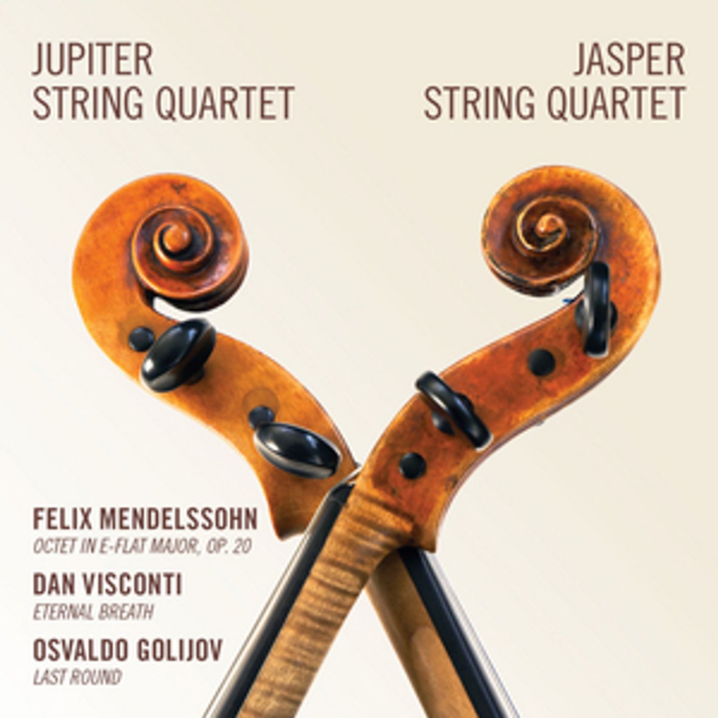 Jupiter Quartet and Jasper Quartet Release Music by Mendelssohn, Visconti & Golijov on New Collaborative Album Jupiter Quartet and Jasper Quartet Release Music by Mendelssohn, Visconti & Golijov on New Collaborative Album Image
