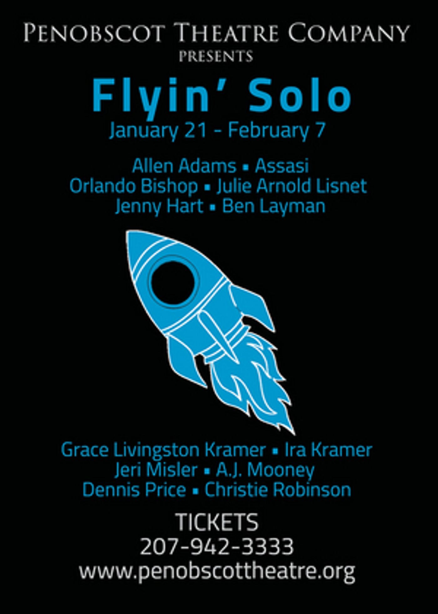 Penobscot Theatre Company Presents FLYIN' SOLO Penobscot Theatre Company Presents FLYIN' SOLO Image
