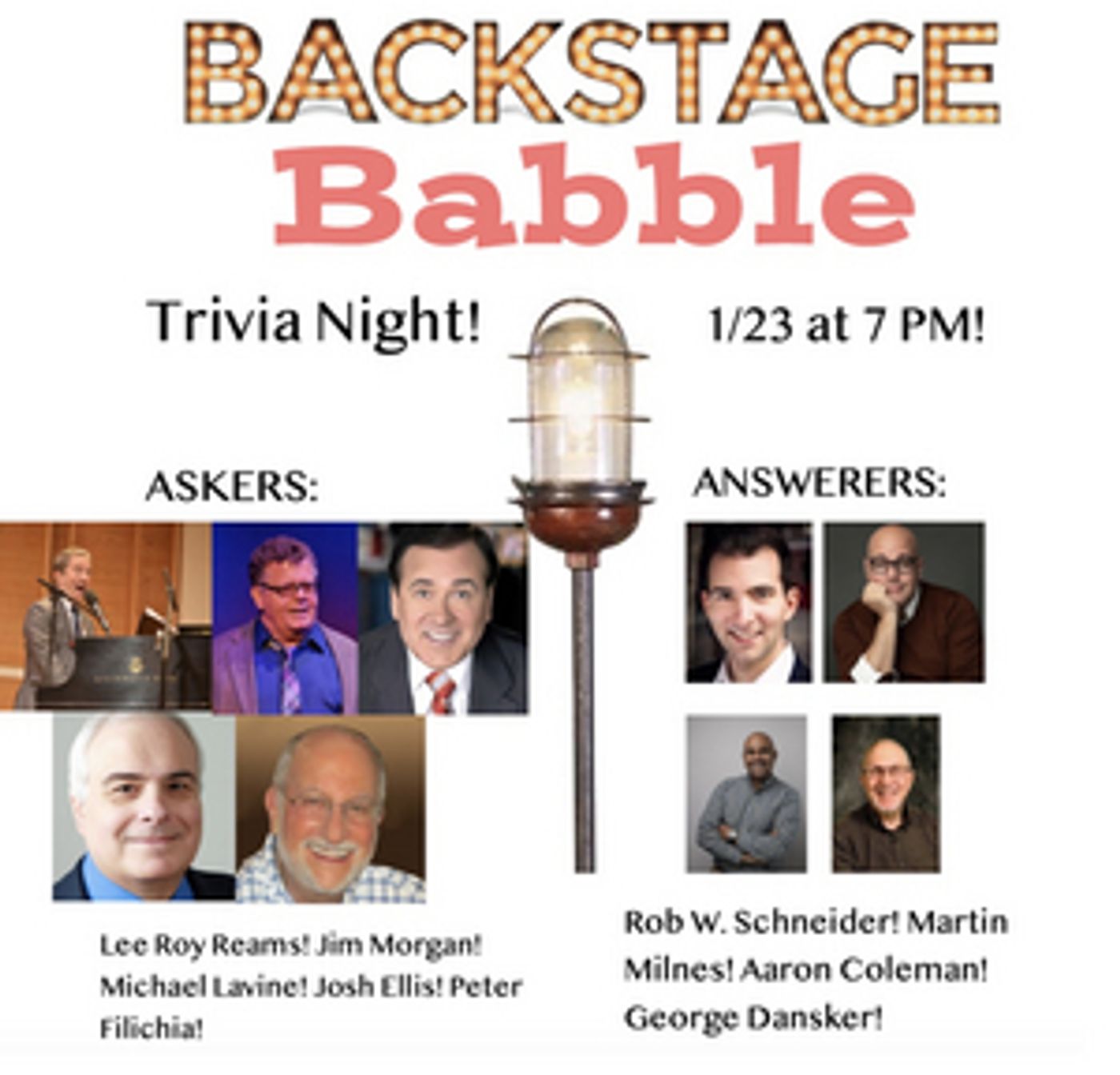 Lee Roy Reams, Peter Filichia and More Will Take Part in Backstage Babble Trivia Night!  Image