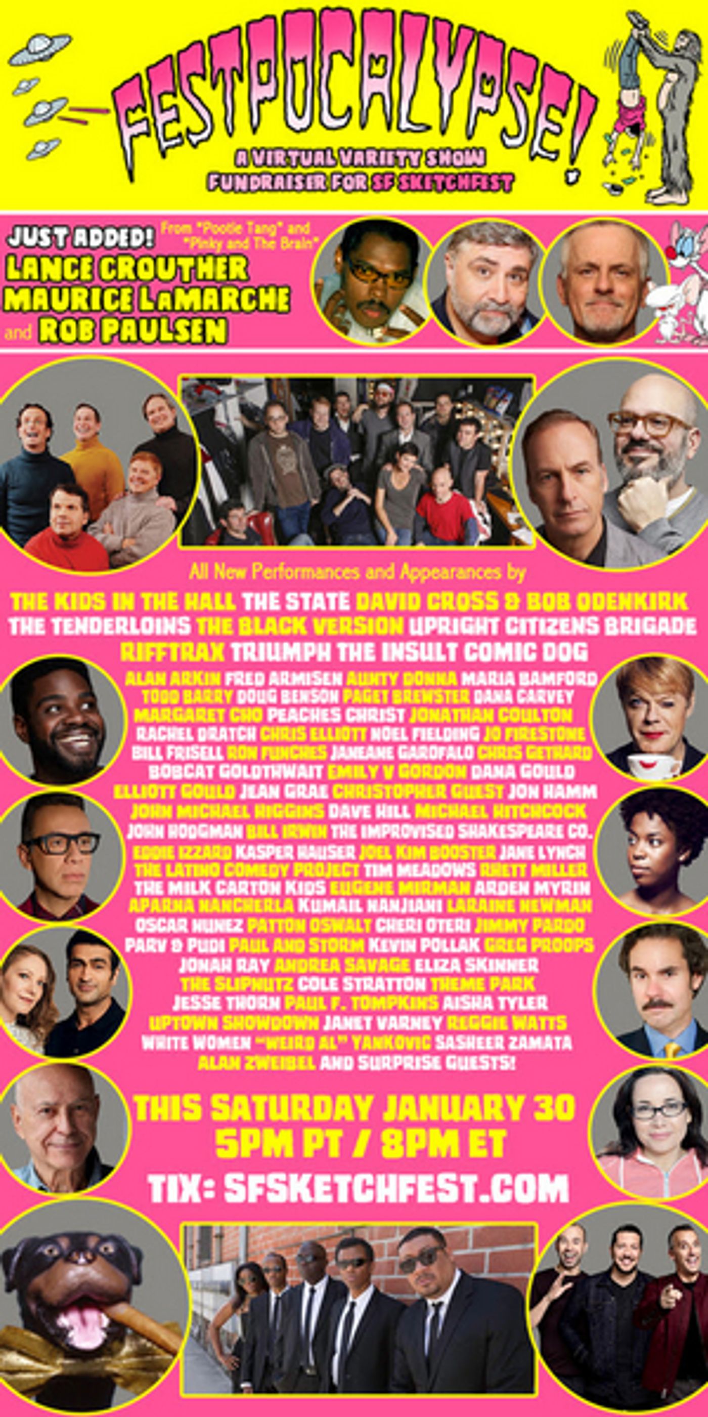 'Weird Al' Yankovic, Rachel Dratch, Jon Hamm, Jane Lynch & More to Take Part in SF Sketchfest's FESTPOCALYPSE  Image