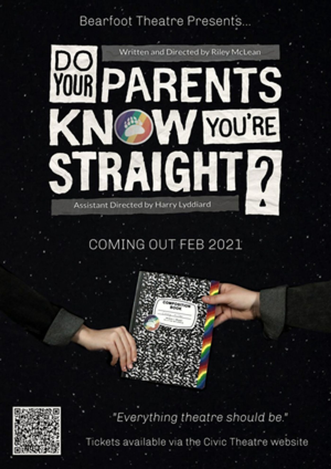 Bearfoot Theatre Presents DO YOUR PARENTS KNOW YOU'RE STRAIGHT? Bearfoot Theatre Presents DO YOUR PARENTS KNOW YOU'RE STRAIGHT? Image
