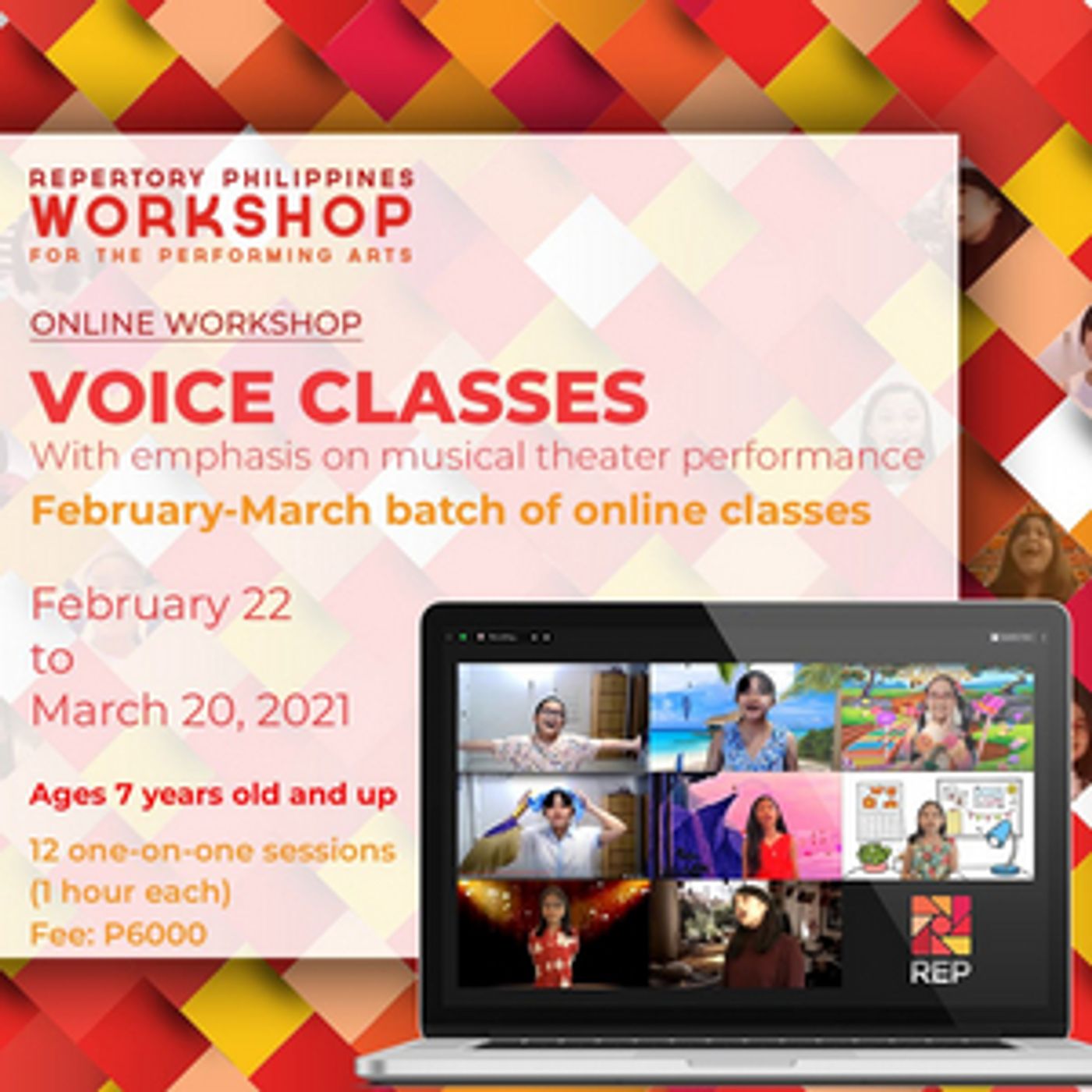 Repertory Philippines Announces Online Voice Classes Repertory Philippines Announces Online Voice Classes Image