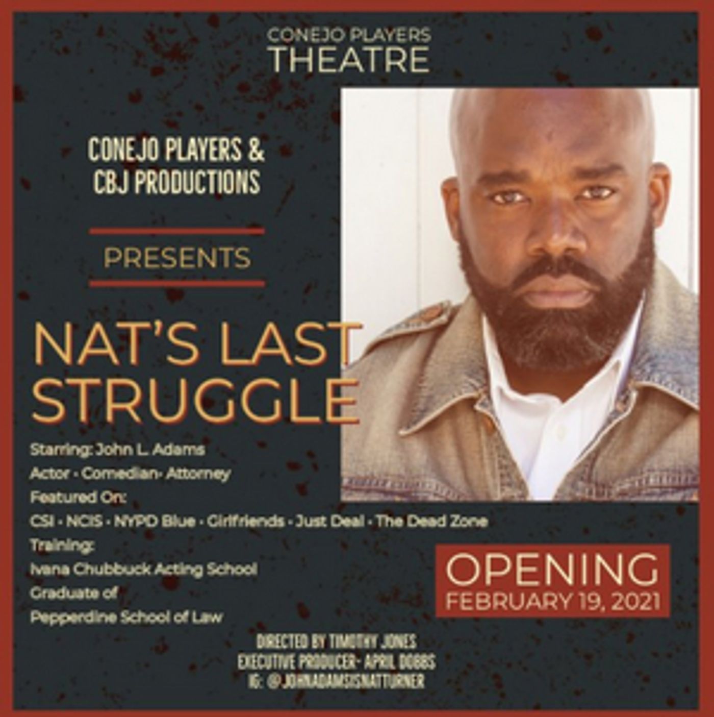 Conejo Players Theatre Presents NAT'S LAST STRUGGLE Conejo Players Theatre Presents NAT'S LAST STRUGGLE Image